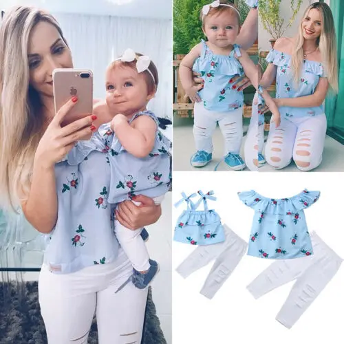 2019 Family Match Clothing Set Mother Daughter Women Kids Floral Striped Top Long Pants Summer Clothes
2019 Family Match Clothing Set Mother Daughter Women Kids Floral Striped Top Long Pants Summer Clothes