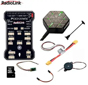 Radiolink Pixhawk PIX APM Flight Controller Combo with GPS Holder M8N GPS Buzzer 4G SD Card Telemetry Module Mounting foam
Radiolink Pixhawk PIX APM Flight Controller Combo with GPS Holder M8N GPS Buzzer 4G SD Card Telemetry Module Mounting foam