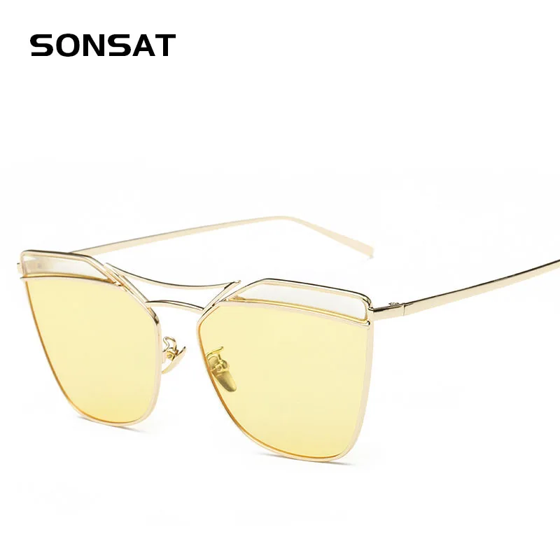 Sonsat Oculos De Sol Feminino Eyebrow Design Sunglasses Women Fashion Cat Eye Frame Mirror SunGlasses Flat Men Sunglasses UV400
Sonsat Oculos De Sol Feminino Eyebrow Design Sunglasses Women Fashion Cat Eye Frame Mirror SunGlasses Flat Men Sunglasses UV400