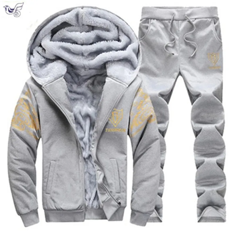 Casual Tracksuit Men set Winter Brand Two Piece Sets All Cotton Inner Fleece Thick Hooded Jacket+Pants Sporting Suit Male M-4XL
Casual Tracksuit Men set Winter Brand Two Piece Sets All Cotton Inner Fleece Thick Hooded Jacket+Pants Sporting Suit Male M-4XL