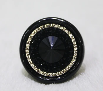 10Pcs/lot Hot Selling 30mm Big Black Button Woman Coat Trech Crystal Buttons Buckle from Factory
10Pcs/lot Hot Selling 30mm Big Black Button Woman Coat Trech Crystal Buttons Buckle from Factory