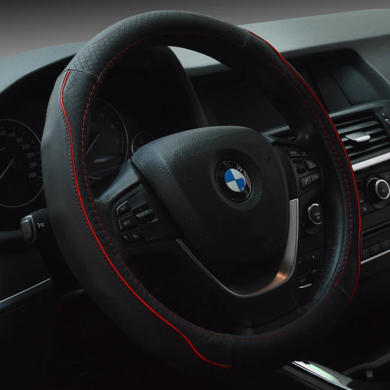 KKYSYELVA The first layer of leather four seasons universal round steering wheel cover
KKYSYELVA The first layer of leather four seasons universal round steering wheel cover