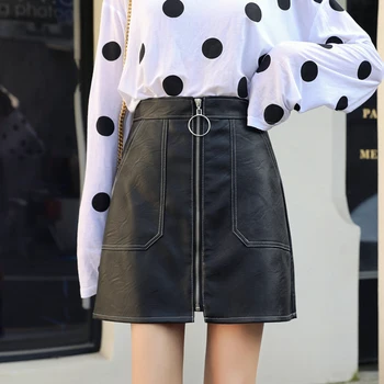 2019 summer new zipper women skirts pockets A-line Pu leather short sexy night club skirts fashion bottoms top quality
2019 summer new zipper women skirts pockets A-line Pu leather short sexy night club skirts fashion bottoms top quality