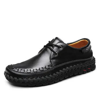Nice Handmade Men Shoes Casual Breathable Leather Men Casual Shoes Black Brown High Quality
Nice Handmade Men Shoes Casual Breathable Leather Men Casual Shoes Black Brown High Quality