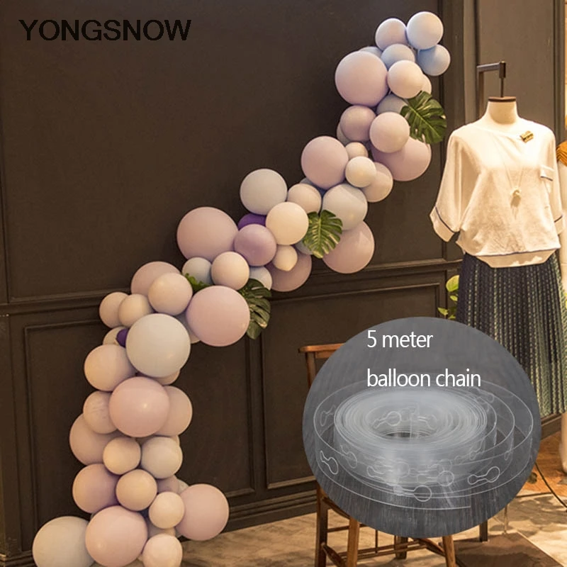 5M Plastic Balloon Chain 410/110pcs Holes PVC Rubber Wedding Party Birthday Balloons Backdrop Decor Balloon Chain Arch Decor
5M Plastic Balloon Chain 410/110pcs Holes PVC Rubber Wedding Party Birthday Balloons Backdrop Decor Balloon Chain Arch Decor