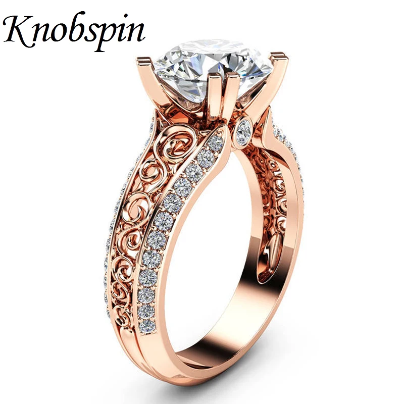 Charming Ladies Hollow Pattern White Zircon Ring Plated Rose Gold Color Women Wedding Engagement Ring Jewelry Gifts Size 6-10
Charming Ladies Hollow Pattern White Zircon Ring Plated Rose Gold Color Women Wedding Engagement Ring Jewelry Gifts Size 6-10