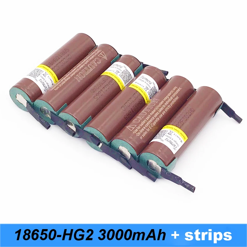 Turmera battery 18650 hg2 3000mAh 20amps flashlight 18650 with strips soldered batteries for screwdrivers electric cigarette j15
Turmera battery 18650 hg2 3000mAh 20amps flashlight 18650 with strips soldered batteries for screwdrivers electric cigarette j15