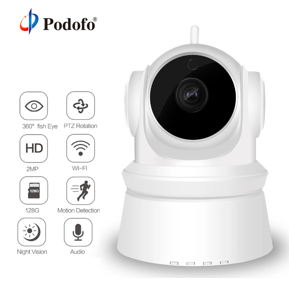 Podofo IP Camera Wifi Wireless 1080P 2.0MP Baby Monitor Surveillan 2 Way Audio Camera Motion Detection Security CCTV Camera
Podofo IP Camera Wifi Wireless 1080P 2.0MP Baby Monitor Surveillan 2 Way Audio Camera Motion Detection Security CCTV Camera