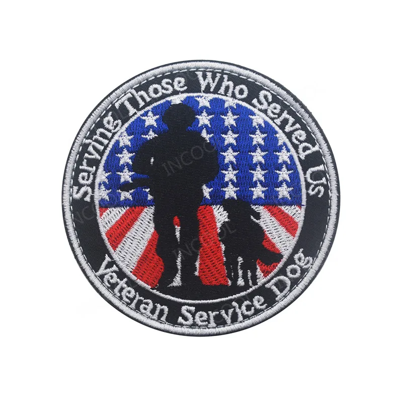 Service Dog Embroidery Patch Veteran Military Morale Patches American US Flag Tactical Combat Emblem Applique Embroidered Badges
Service Dog Embroidery Patch Veteran Military Morale Patches American US Flag Tactical Combat Emblem Applique Embroidered Badges