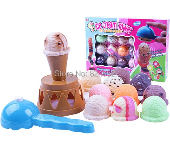 Ice Cream Tower balance game baby kids Pretend Play Plastic Kitchen Toys dessert food children play house toys free shipping
Ice Cream Tower balance game baby kids Pretend Play Plastic Kitchen Toys dessert food children play house toys free shipping