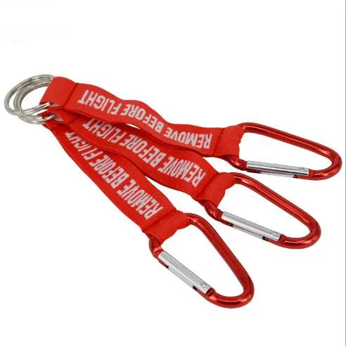 Outdoors Climbing Keyring Remove Before Flight Key Chain Creative Woven Letter Keychain Jewelry Aviation Tags OEM Key Chains
Outdoors Climbing Keyring Remove Before Flight Key Chain Creative Woven Letter Keychain Jewelry Aviation Tags OEM Key Chains