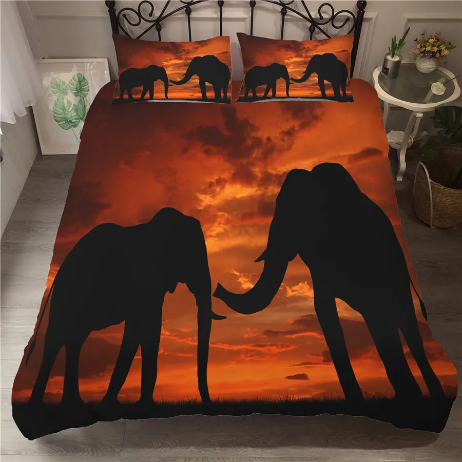 A Bedding Set 3D Printed Duvet Cover Bed Set Elephant Home Textiles for Adults Bedclothes with Pillowcase #DX05
A Bedding Set 3D Printed Duvet Cover Bed Set Elephant Home Textiles for Adults Bedclothes with Pillowcase #DX05
