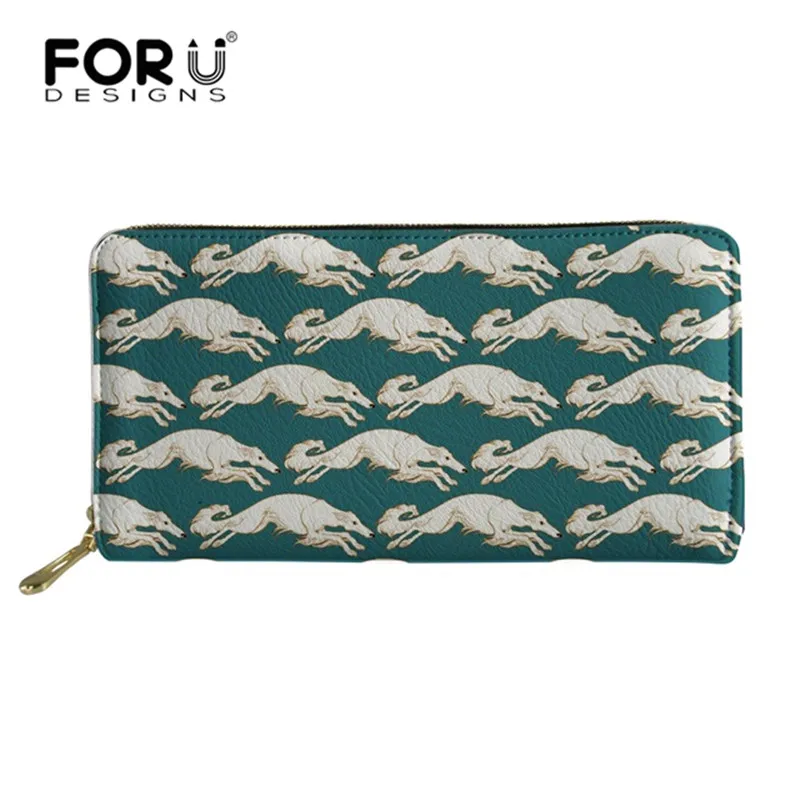 FORUDESIGNS Women Wallets Borzoi Flower Dog PU Leather Ladies Clutch Long Female Money Bag Purse Card Holder Portefeuille Femme
FORUDESIGNS Women Wallets Borzoi Flower Dog PU Leather Ladies Clutch Long Female Money Bag Purse Card Holder Portefeuille Femme