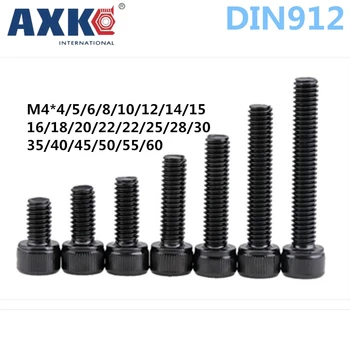 AXK DIN912 Metric Thread M4 Black Grade 12.9 Alloy Steel Hex Socket Head Cap Screw Bolts M4*4/5/6/8/10/12/14/15/16/18/20/22~60
AXK DIN912 Metric Thread M4 Black Grade 12.9 Alloy Steel Hex Socket Head Cap Screw Bolts M4*4/5/6/8/10/12/14/15/16/18/20/22~60