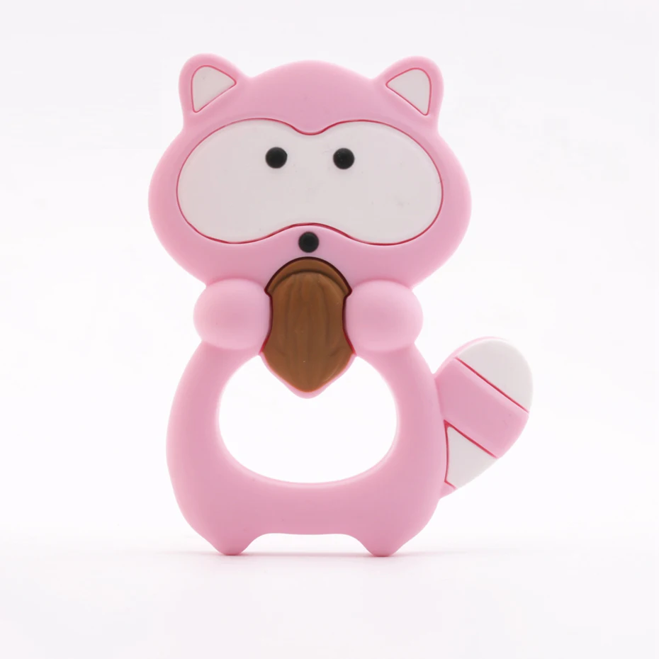 1pcs Baby Teethers Food Grade Silicone Teether Raccoon Rodent Animals Teething Pendants For Pacifier Pendant Products Toys
1pcs Baby Teethers Food Grade Silicone Teether Raccoon Rodent Animals Teething Pendants For Pacifier Pendant Products Toys