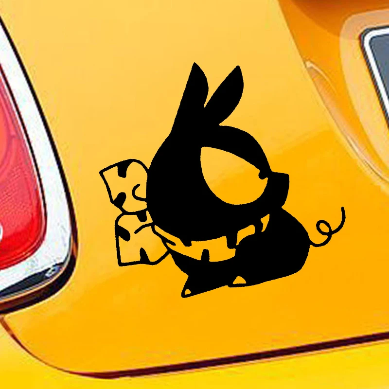 

HotMeiNi Car Sticker Jdm styling Window Bumper Decal Vinyl Truck Body Decals Motorcycle Waterproof piggy pig anime 9.25*9.25cm