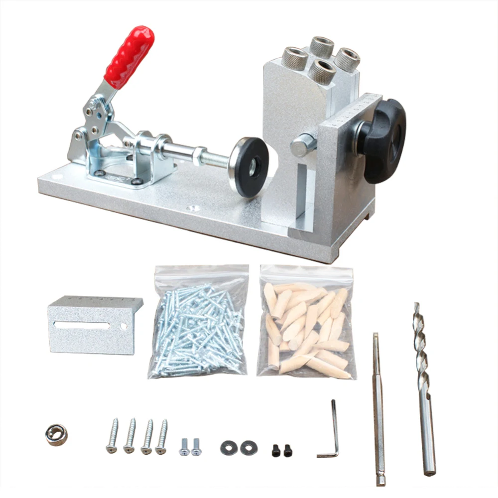 Professional Aluminum Alloy Oblique Hole Drilling Locator Wood Pin Puncher Woodworking Manual Fixture Tool
Professional Aluminum Alloy Oblique Hole Drilling Locator Wood Pin Puncher Woodworking Manual Fixture Tool