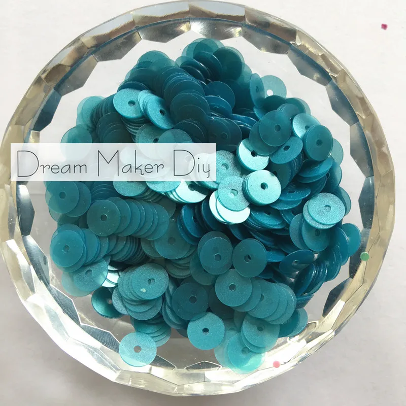 50g(3500pcs) 6mm Flat Matt Acid Blue round loose sequins Paillette sewing Wedding craft for decoration scrapbook Garment sewing
50g(3500pcs) 6mm Flat Matt Acid Blue round loose sequins Paillette sewing Wedding craft for decoration scrapbook Garment sewing