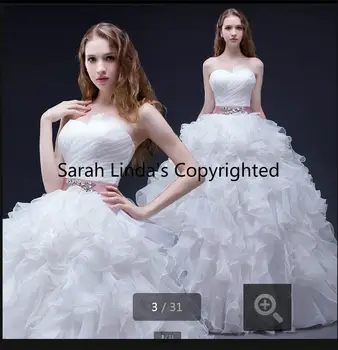 2016 lovely white ball gown ruffled pleated sashes wedding dresses strapless sweetheart neck elegant high quality wedding gowns
2016 lovely white ball gown ruffled pleated sashes wedding dresses strapless sweetheart neck elegant high quality wedding gowns