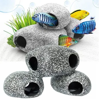 2 Size Ceramic Aquarium Cichlid Stone Rock Cave Stone Decoration Fish Tank Breeding Housing Shelter Ornament For Cichlid Fish
2 Size Ceramic Aquarium Cichlid Stone Rock Cave Stone Decoration Fish Tank Breeding Housing Shelter Ornament For Cichlid Fish