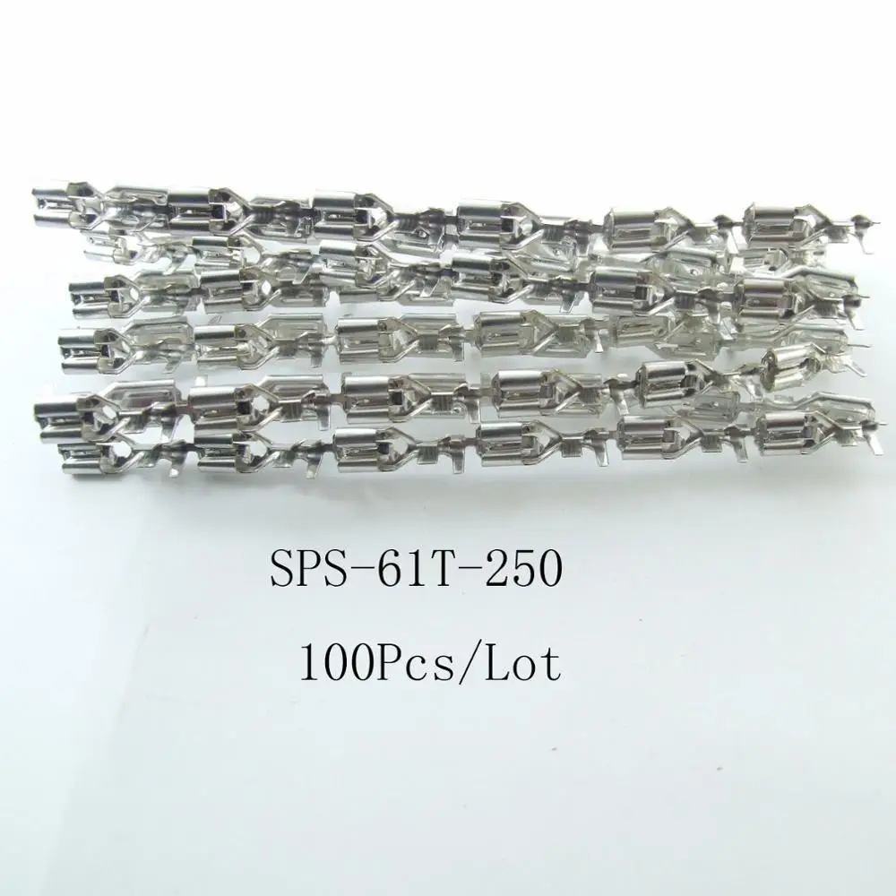 100pcs/lot SPS-61T-250 DJ622-6.3B tinned copper terminal lug inserts with lock cold terminal with 1.0-1.5mm2 for wiring harness
100pcs/lot SPS-61T-250 DJ622-6.3B tinned copper terminal lug inserts with lock cold terminal with 1.0-1.5mm2 for wiring harness