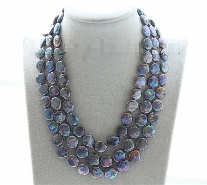 adjustable 15.5"-17.5" 3row 12mm coin fastener black pearl necklace j9511 ^^^@^Noble style Natural Fine jewe SHIPPING (C0309)
adjustable 15.5"-17.5" 3row 12mm coin fastener black pearl necklace j9511 ^^^@^Noble style Natural Fine jewe SHIPPING (C0309)