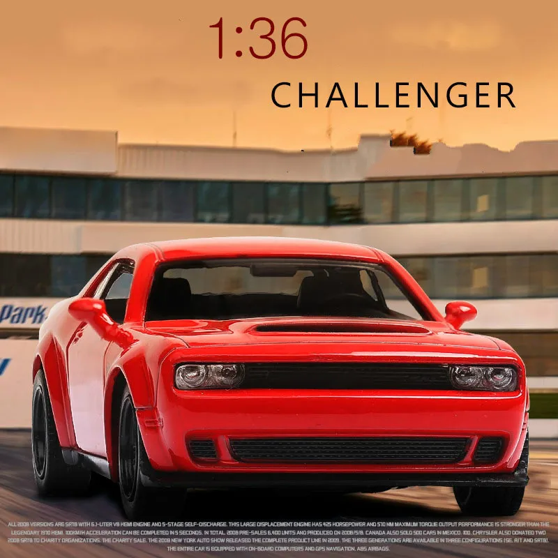 For Dodge Challenger Simulation Car Model Metal Diecast Scale 1:36 Model Car Toy Pull Back Open Door Alloy Auto Mobile Car Model
For Dodge Challenger Simulation Car Model Metal Diecast Scale 1:36 Model Car Toy Pull Back Open Door Alloy Auto Mobile Car Model
