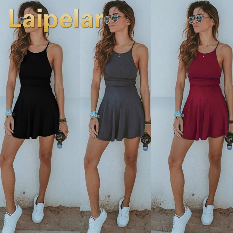 HOT Fashion Women Dress Summer Casual Sleeveless Solid Female Beach Dress Sexy Ladies Short Mini Dress Womens Clothing Sundress
HOT Fashion Women Dress Summer Casual Sleeveless Solid Female Beach Dress Sexy Ladies Short Mini Dress Womens Clothing Sundress
