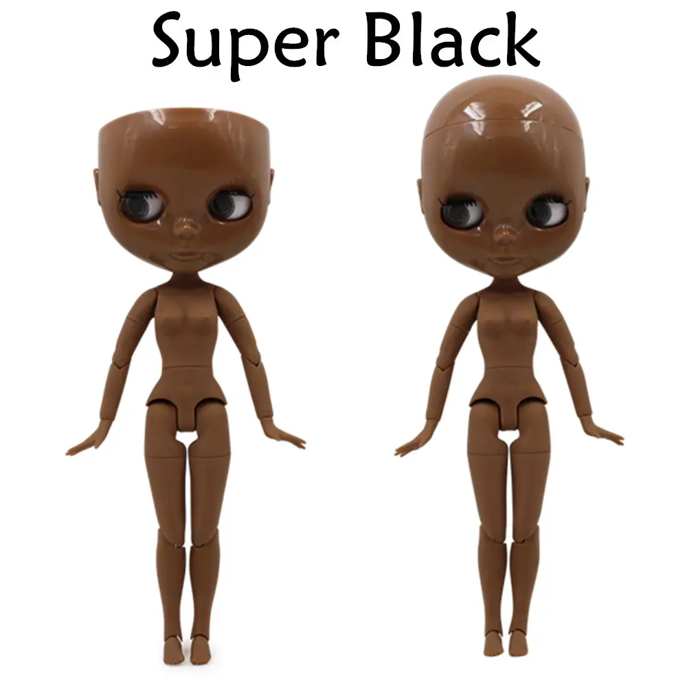 Factory Blyth doll Super Black Skin Joint body bald doll Suitable for transforming the scalp for her
Factory Blyth doll Super Black Skin Joint body bald doll Suitable for transforming the scalp for her