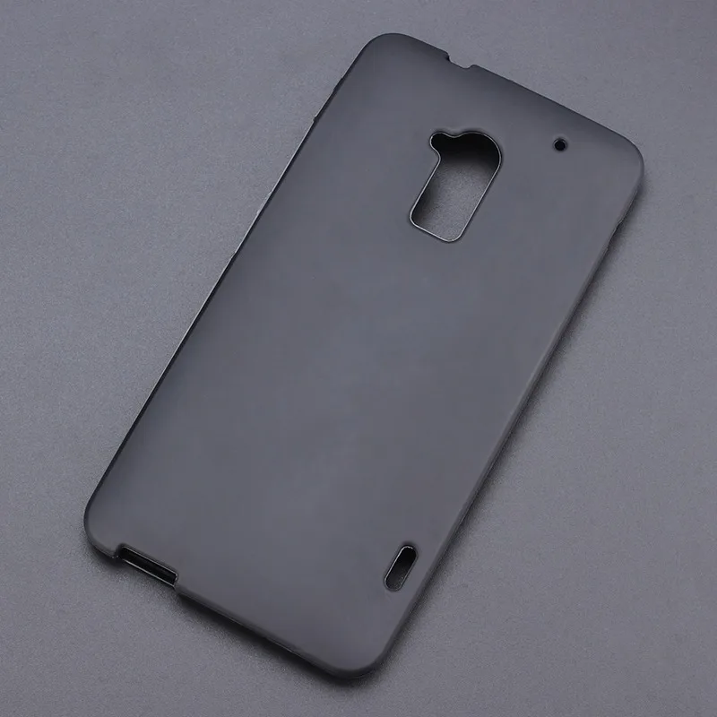 Фото Черный гелевый ТПУ тонкий мягкий Противоскользящий чехол задняя крышка для HTC One