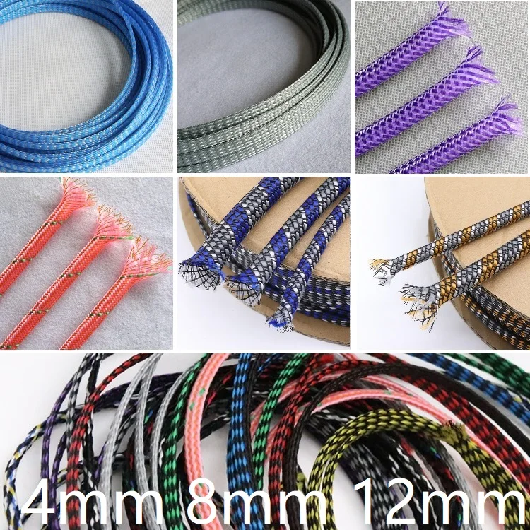 Colorful 4mm 8mm 12mm Braided Cable Sleeve PP Conton PET Yarn Mixed Expandable Flexible Insulate Line Protector Wire Wrap Sheath
Colorful 4mm 8mm 12mm Braided Cable Sleeve PP Conton PET Yarn Mixed Expandable Flexible Insulate Line Protector Wire Wrap Sheath