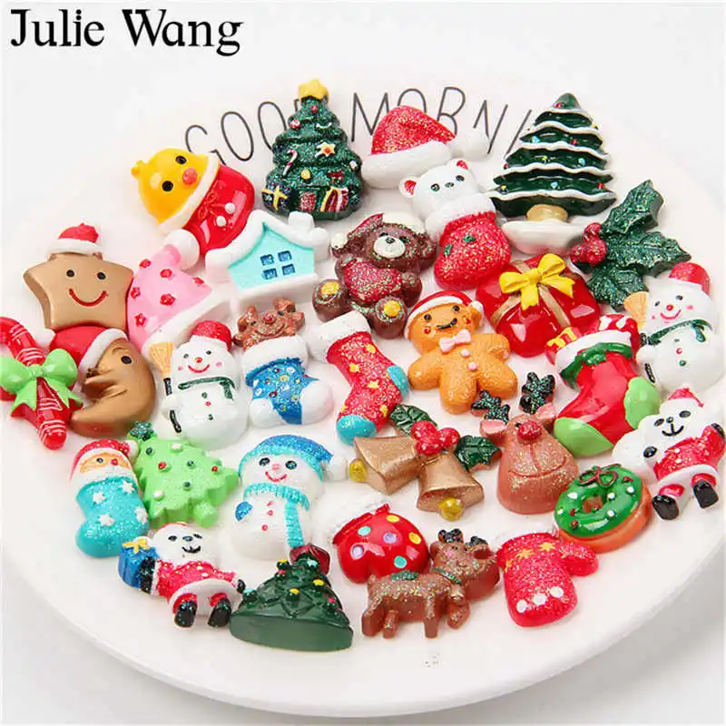 Julie Wang 20pcs Randomly Mix Christmas Series Home Decoration Resin Flatback Cabochon Charms Pendant Jewelry Making Accessory
Julie Wang 20pcs Randomly Mix Christmas Series Home Decoration Resin Flatback Cabochon Charms Pendant Jewelry Making Accessory