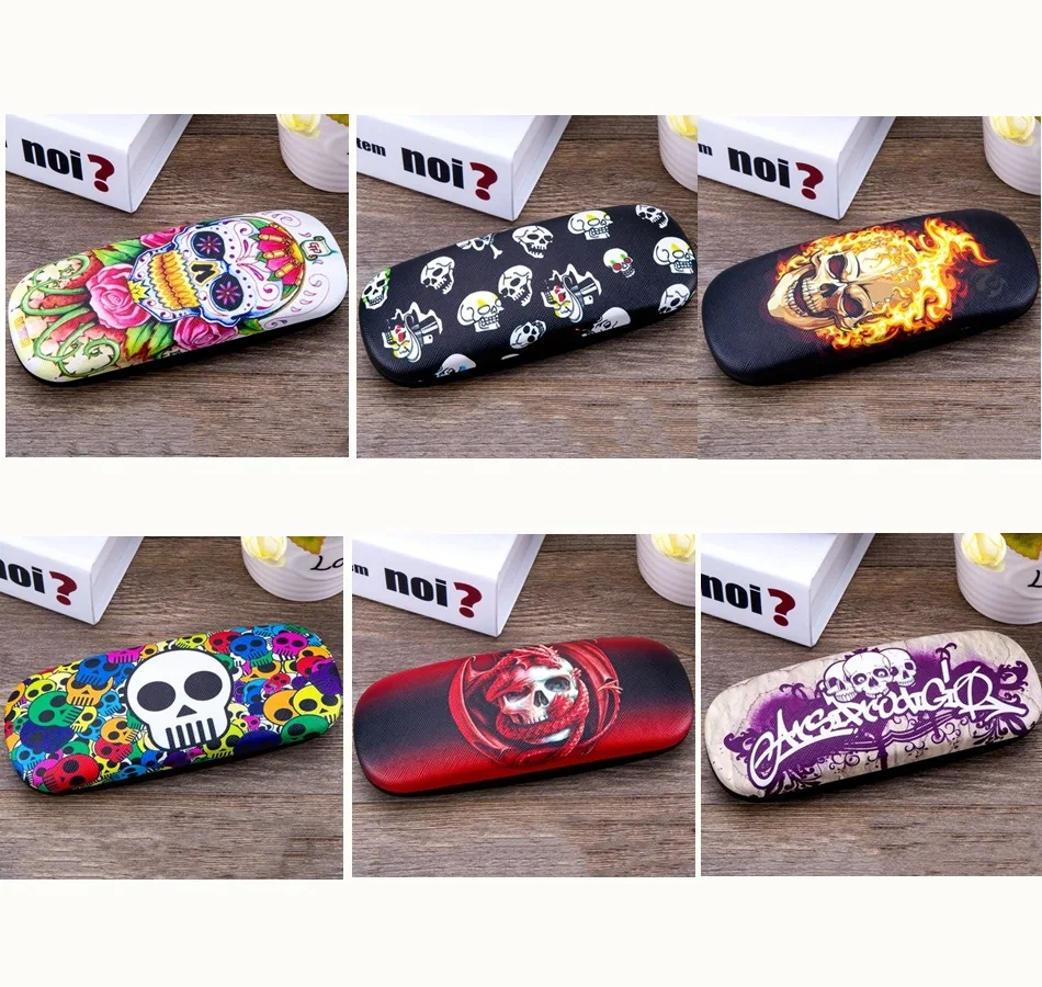 Women's and Man's Personality Creative Human Skeleton Death Leather Metal Myopia Glasses Case Boy and Girl Student Eyeglass Box
Women's and Man's Personality Creative Human Skeleton Death Leather Metal Myopia Glasses Case Boy and Girl Student Eyeglass Box