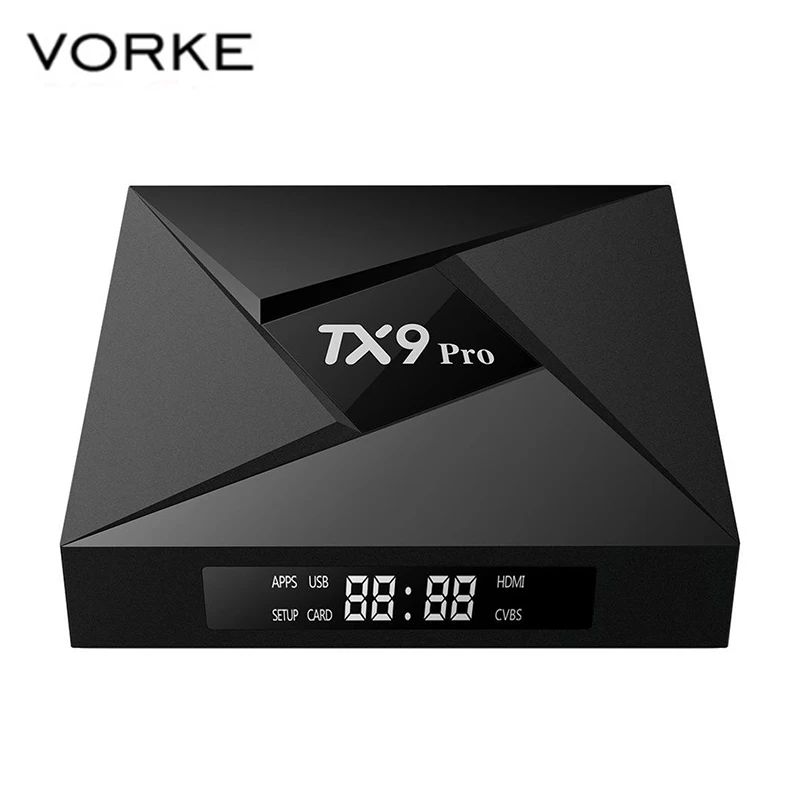 Vorke TX9 Pro Android 7.1 TV Box Amlogic S912 Octa-core 3G RAM DDR3+32G ROM 1000M LAN Bluetooth4.1 Home Media Player
Vorke TX9 Pro Android 7.1 TV Box Amlogic S912 Octa-core 3G RAM DDR3+32G ROM 1000M LAN Bluetooth4.1 Home Media Player