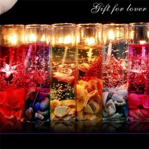 Home Decor Romantic Glass Bottles Ocean Smokeless Jelly Wax Wedding Gel Candles Showy Candle
Home Decor Romantic Glass Bottles Ocean Smokeless Jelly Wax Wedding Gel Candles Showy Candle