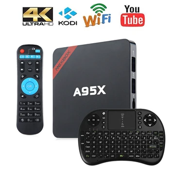NEXBOX A95X Smart tv box Max 2GB/16GB Amlogic S905X Android 6.0 Quad core 2.4G Wifi