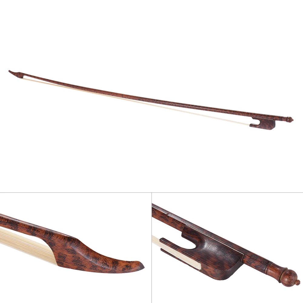 Good Quality High-class Baroque Style Snakewood 1/4 Violin Fiddle Bow Horsehair Round Stick Outward Camber
Good Quality High-class Baroque Style Snakewood 1/4 Violin Fiddle Bow Horsehair Round Stick Outward Camber