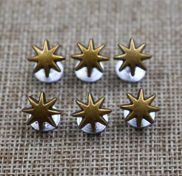Alloy small star rivets cap stud for bag, hat, shoe,clothes,leather chocker decoration diy craft accessory
Alloy small star rivets cap stud for bag, hat, shoe,clothes,leather chocker decoration diy craft accessory