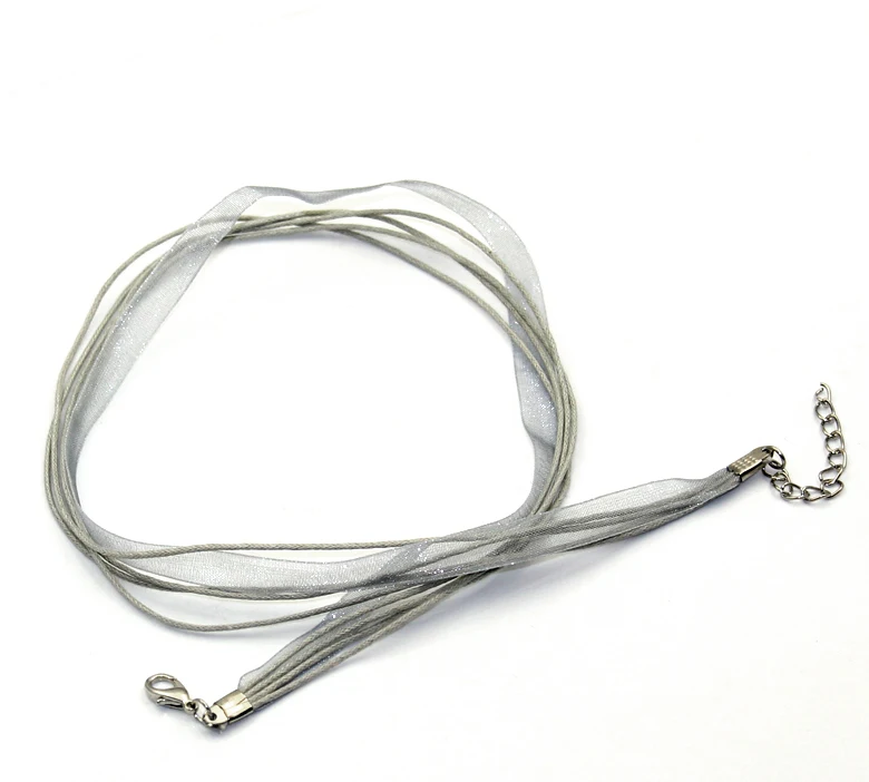 DoreenBeads Zinc Metal Alloy Alloy Organza Cord String Necklace Gray 43.2cm(17") long, 2 Pieces 2017 new
DoreenBeads Zinc Metal Alloy Alloy Organza Cord String Necklace Gray 43.2cm(17") long, 2 Pieces 2017 new