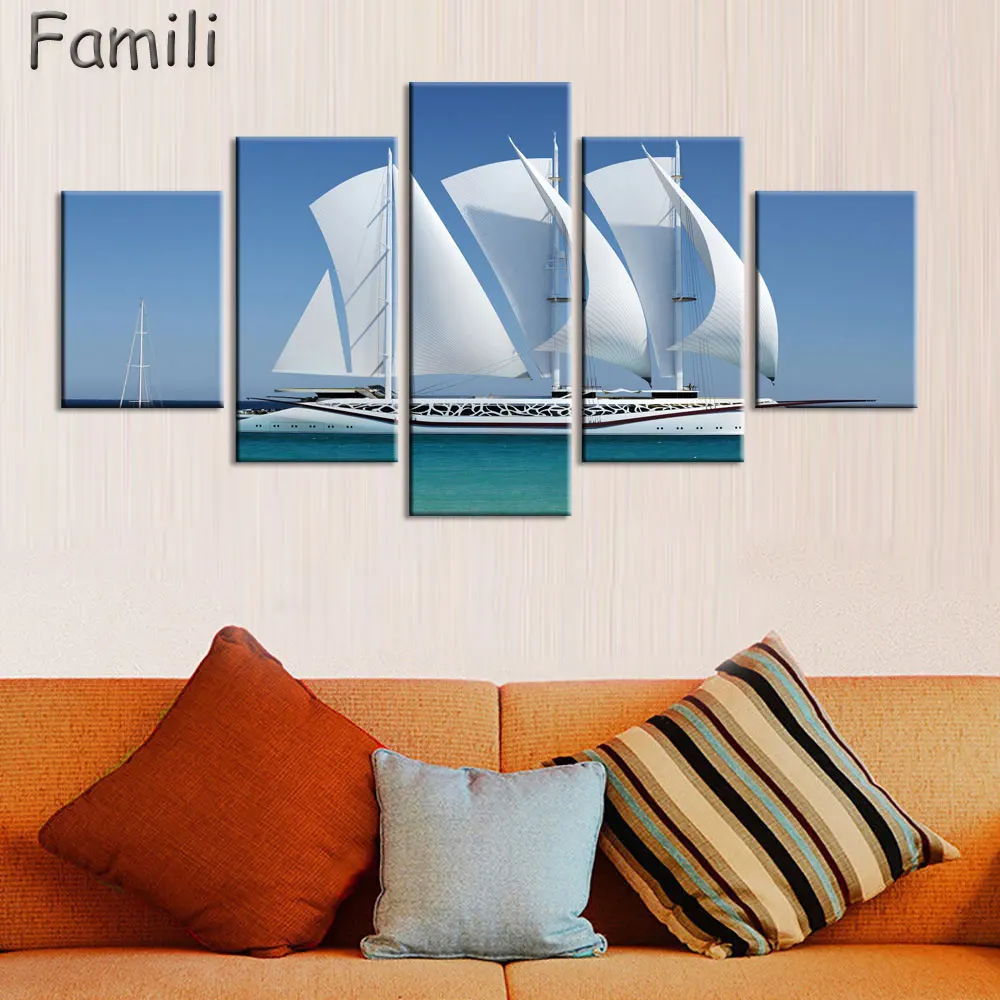 5pcs Landscape Canvas Wall Art Sailing Boat Fancy and Peaceful Sunset Sea Seascape Canvas Prints Interior Room Home Decor
5pcs Landscape Canvas Wall Art Sailing Boat Fancy and Peaceful Sunset Sea Seascape Canvas Prints Interior Room Home Decor