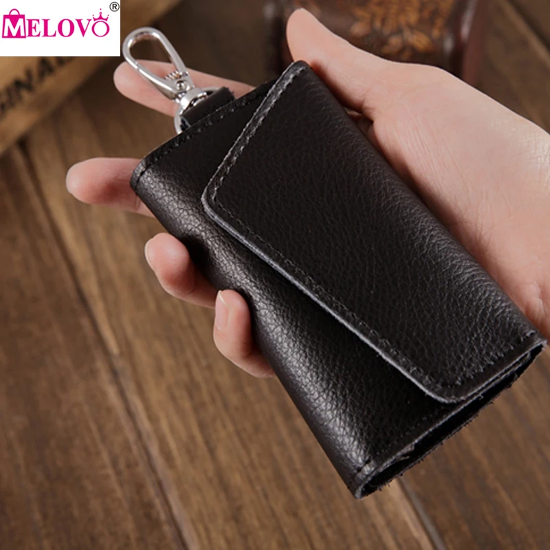 MELOVO Women's & Men's Coin Purse Genuine Leather Car Key Case Wallets Card Holder Keys Hanging Men promotion gifts Y002
MELOVO Women's & Men's Coin Purse Genuine Leather Car Key Case Wallets Card Holder Keys Hanging Men promotion gifts Y002