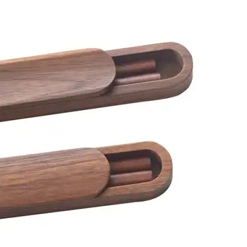 Black Walnut Wood Chopstick Box Japanese-Style Portable Travel Outing Picnic Tableware Holder Chopstick Organizer
Black Walnut Wood Chopstick Box Japanese-Style Portable Travel Outing Picnic Tableware Holder Chopstick Organizer
