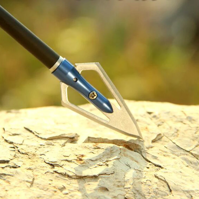 6pcs Archery Blade Broadhead Hunting Stainless steel 2 Fix Blade Arrowhead Arrow Point Tips
6pcs Archery Blade Broadhead Hunting Stainless steel 2 Fix Blade Arrowhead Arrow Point Tips