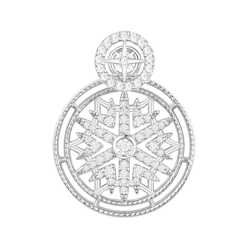 SLJELY Luxury Brand 925 Sterling Silver Mono Mandala Totem Round Earring Cubic Zirconia Stones Women Fashion Jewelry
SLJELY Luxury Brand 925 Sterling Silver Mono Mandala Totem Round Earring Cubic Zirconia Stones Women Fashion Jewelry