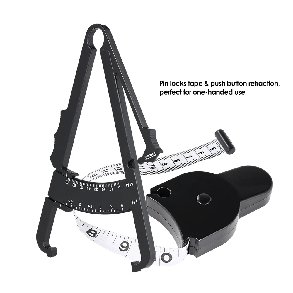 Body Fat Caliper Skinfold Body Fat Caliper Set Body Fat Tester Body Skinfold Measurement Tool with Measure Tape White
Body Fat Caliper Skinfold Body Fat Caliper Set Body Fat Tester Body Skinfold Measurement Tool with Measure Tape White