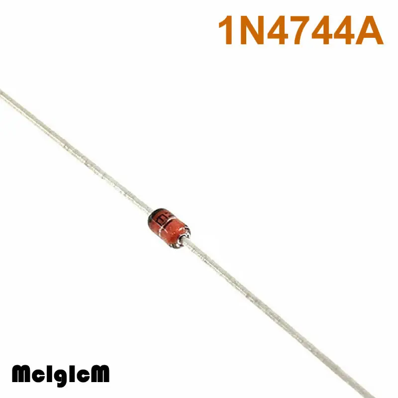 MCIGICM 100 шт. Диод Зенера 15 в 1 Вт сквозное отверстие DO-41 1N4744 1N4744A | Электронные