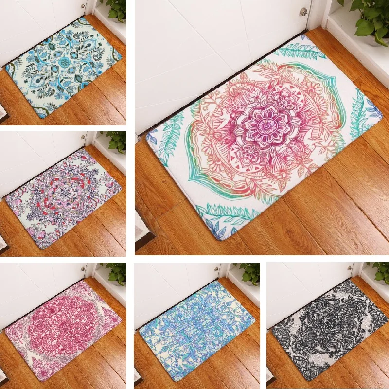Door Mat Mandala Mat Flower Printed Suede Rug Home Decoration Bathroom Carpet Bath Mat 40x60cm Outdoor Kitchen Toilet Floor Mats
Door Mat Mandala Mat Flower Printed Suede Rug Home Decoration Bathroom Carpet Bath Mat 40x60cm Outdoor Kitchen Toilet Floor Mats