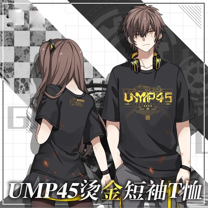 New Game Girls Frontline UMP45 Cosplay Costume Summer Short Sleeve T shirt Tee Tops Men Women Casual Black T-shirt Daily
New Game Girls Frontline UMP45 Cosplay Costume Summer Short Sleeve T shirt Tee Tops Men Women Casual Black T-shirt Daily