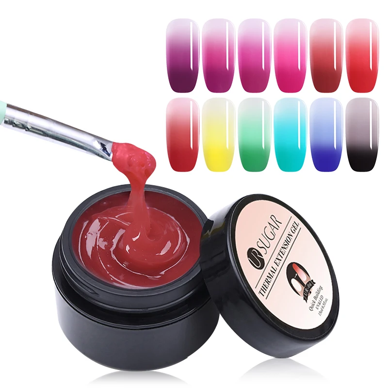 UR SUGAR 15ml Thermal Quick Building UV Gel Color Changing Nail Tips Finger Extension Fibreglass Hard Jelly Builder Poly UV gel
UR SUGAR 15ml Thermal Quick Building UV Gel Color Changing Nail Tips Finger Extension Fibreglass Hard Jelly Builder Poly UV gel