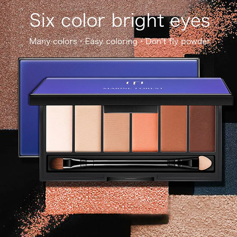 Exquisite Matte Eye Shadow Box Six Color Makeup Earth Color Eyeshadow Beginner High Gloss Eyeshadow
Exquisite Matte Eye Shadow Box Six Color Makeup Earth Color Eyeshadow Beginner High Gloss Eyeshadow
